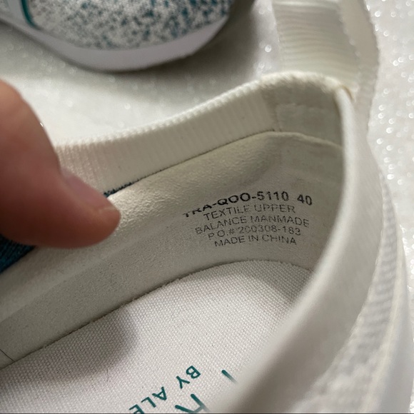 TRAQ Qool White Multi Fitness Lace-Up Shoe by Alegria - Picture 10 of 12